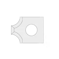 IGM N031 Žiletka tvrdokovová rádiusová - 2xR3 16x17,5x2 UNI