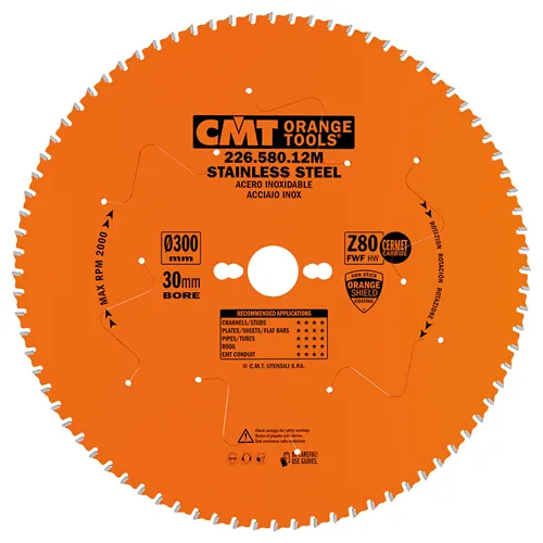 CMT XTreme Pílový kotúč na nehrdzavejúcu oceľ - D300x2,2 d30 Z80 HW