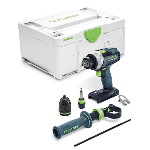Festool Akumulátorové vrtacie skrutkovače TDC 18/4 I-Basic QUADRIVE