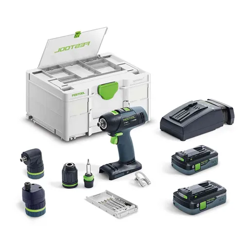 Festool Akumulátorové vŕtacie skrutkovače T 18+3 HPC 4,0 I-Set