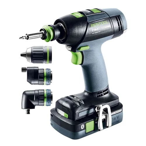 Festool Akumulátorové vŕtacie skrutkovače T 18+3 HPC 4,0 I-Set