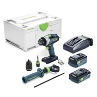 Festool Akumulátorový skrutkovač s príklepom TPC 18/4 5,0/4,0 I-Plus QUADRIVE