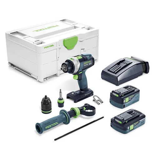 Festool Akumulátorový skrutkovač s príklepom TPC 18/4 5,0/4,0 I-Plus QUADRIVE