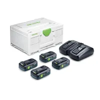 Festool Energetická súprava SYS 18V 4xTBX4/TCL6DUO