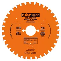 CMT Industrial Pílový kotúč na železo - D165x1,6 d30 Z36 HW