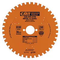 CMT Industrial Pílový kotúč na železo - D190x2,0 d30 Z40 HW