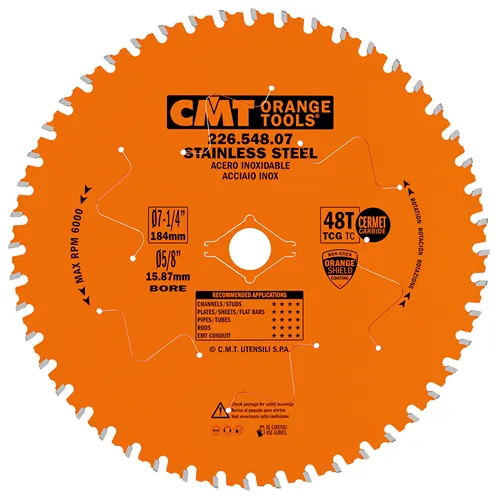 CMT XTreme Pílový kotúč na nehrdzavejúcu oceľ - D184x2,0 d15,8 Z48 HW