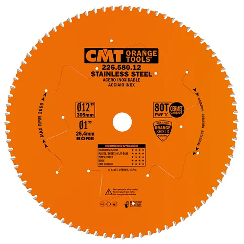 CMT XTreme Pílový kotúč na nehrdzavejúcu oceľ - D305x2,2 d25,4 Z80 HW