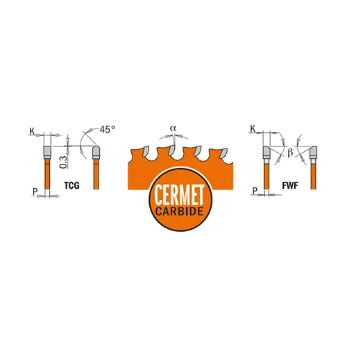 CMT XTreme Pílový kotúč na nehrdzavejúcu oceľ - D305x2,2 d25,4 Z80 HW