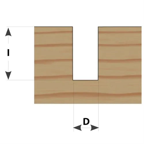 IGM M100 Drážkovacia fréza - D12,55x25,4 L65 S=8 HW