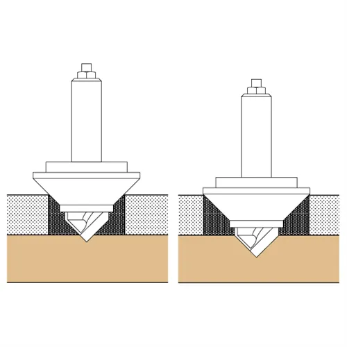 CMT Fréza na ornamenty 3D s objímkou, S=8 mm (Tovar bol použitý)