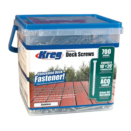Kreg Protec-Kote Skrutky pre terasy, sada 700 ks, 51 mm (Rozbalený)