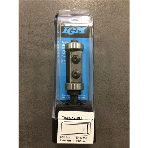 IGM F043 Orezávacia žiletková fréza se 2 ložisky, D19x30 L90 S=8 HW (Tovar bol použitý)