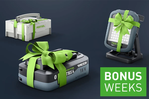 Získaj si svoj bonus! S Festool