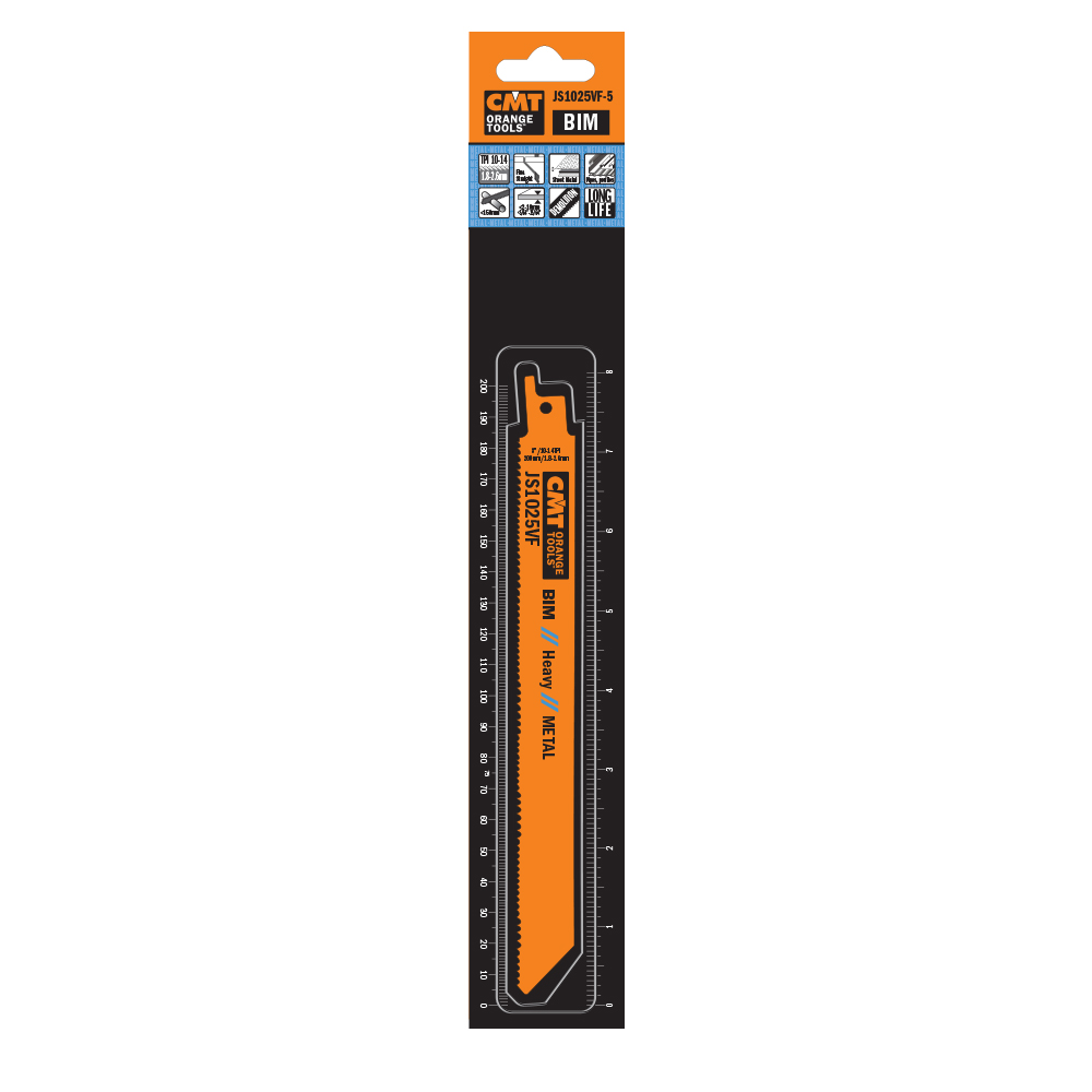 CMT Pílový list do chvostovej píly BIM Heavy Metal 1025 VF - L200, I180, TPI10-14 (bal 5ks) C-JS1025VF-5