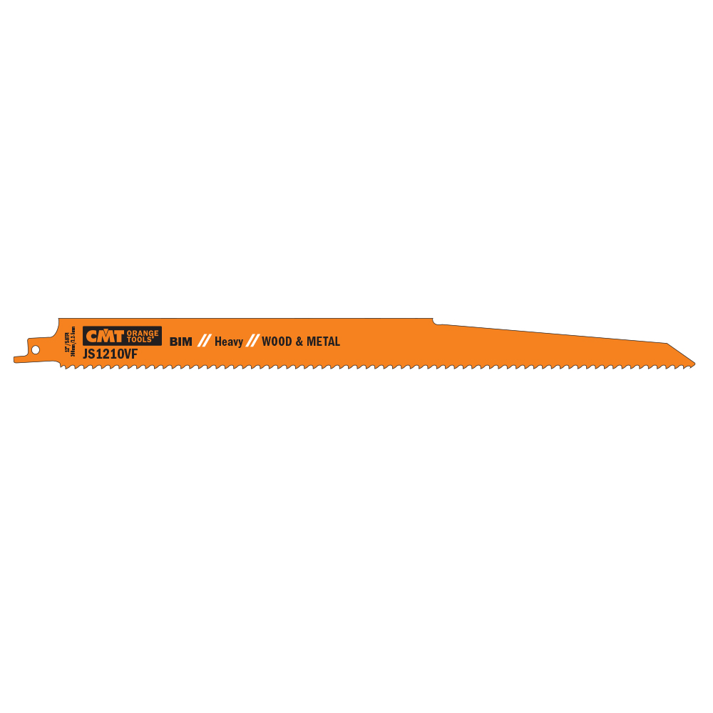 CMT Pílový list do chvostovej píly BIM Heavy Wood-Metal 1210 VF - L300, I280, TPI5-8 (bal 5ks) C-JS1210VF-5