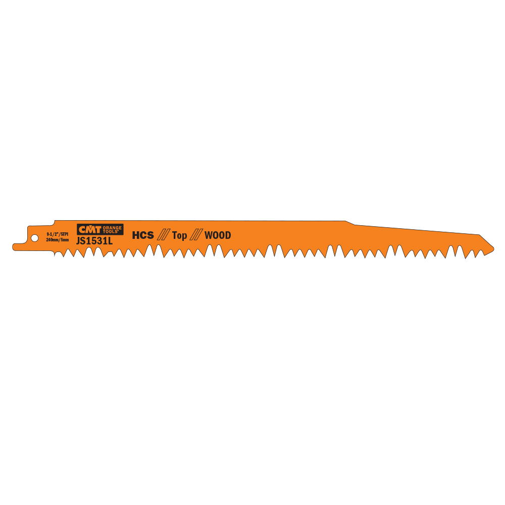 CMT Pílový list do chvostovej píly HCS Fast Wood 1531 L - L240, I220, TPI5 (bal 5ks) C-JS1531L-5
