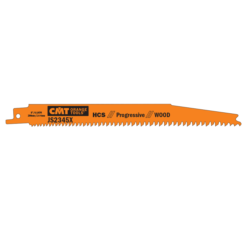 CMT Pílový list do chvostovej píly HCS Progressive Wood 2345 X - L200, I180, TPI6-10 (bal 5ks) C-JS2345X-5