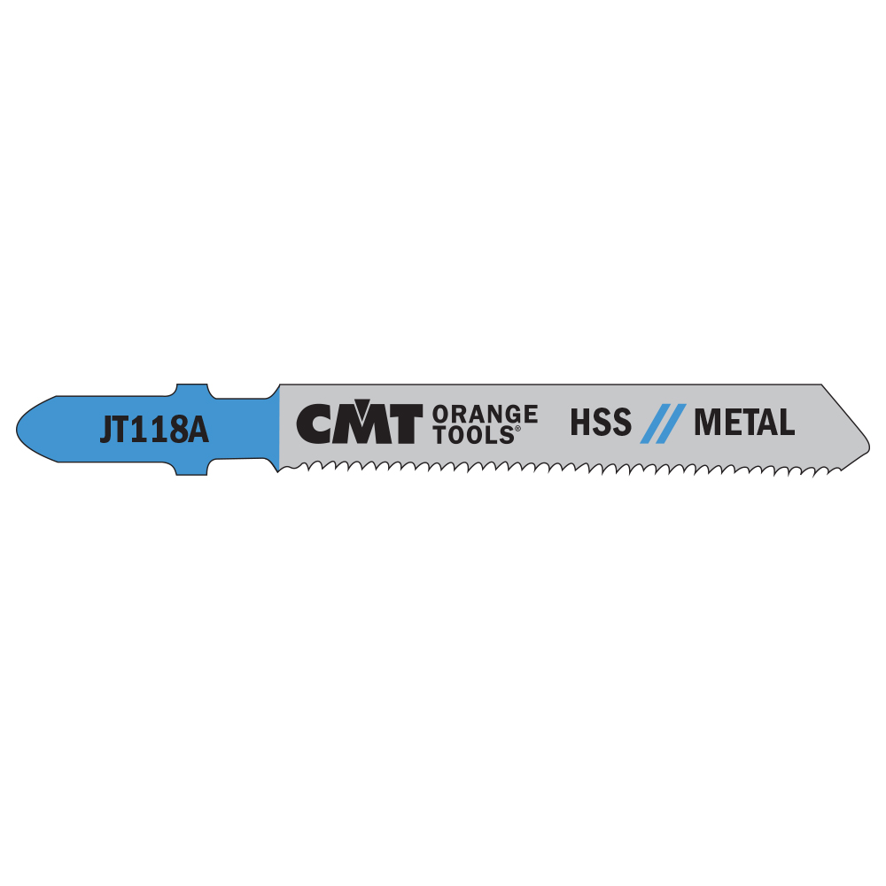 CMT Pílový list do priamočiarej píly HSS Metal 118 A - L76 I50 TS1,2 (bal 5ks) C-JT118A-5