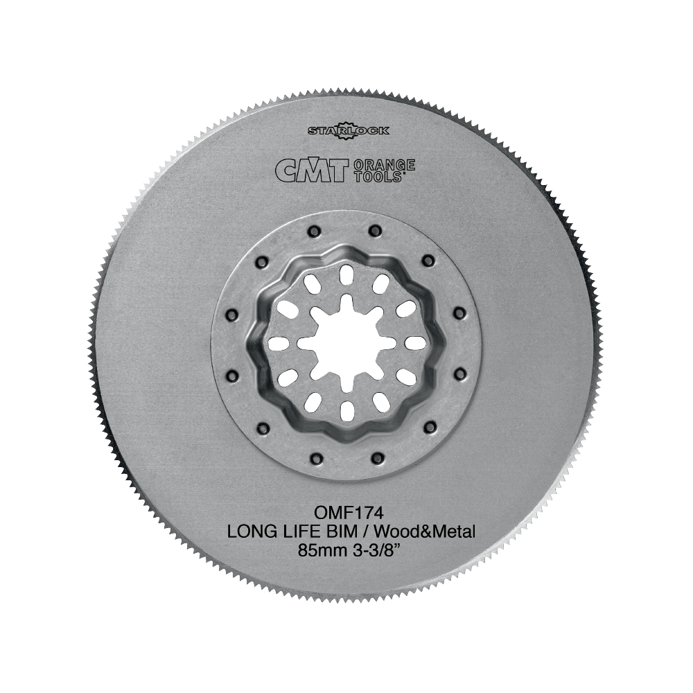 CMT Starlock Ponorný pílový list BIM s predĺženou životnosťou, na drevo a kov - 85 mm C-OMF174-X1