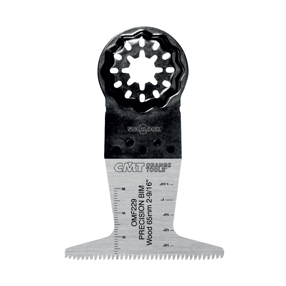 CMT Starlock Ponorný pílový list BIM s predĺženou životnosťou a japonským ostrím, na drevo - 65 mm, set 50 ks C-OMF229-X50