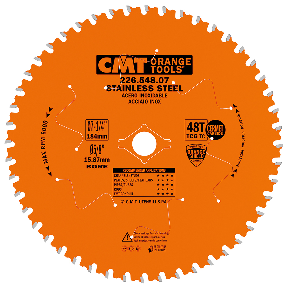 CMT XTreme Pílový kotúč na nehrdzavejúcu oceľ - D184x2,0 d15,8 Z48 HW C22654807