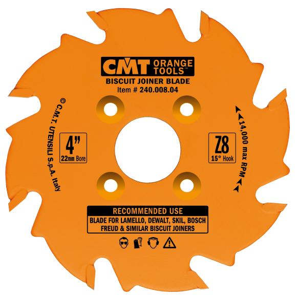 CMT Kotúč lamelovací pre lamelové spoje - D100x3,96 d22 Z8 HW striedavý zub C24000804