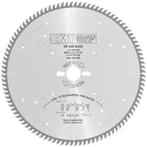 CMT XTreme Pílový kotúč pre priečne finálne rezy - D250x3,2x30 Z80 HW C27408010M