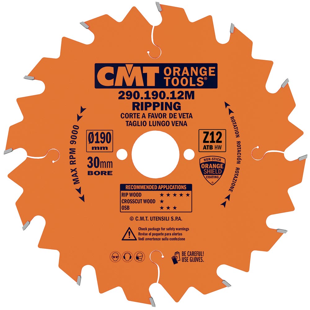 CMT Orange Pílový kotúč pre pozdĺžne rezy - D200x30 Z24 HW C29020024M