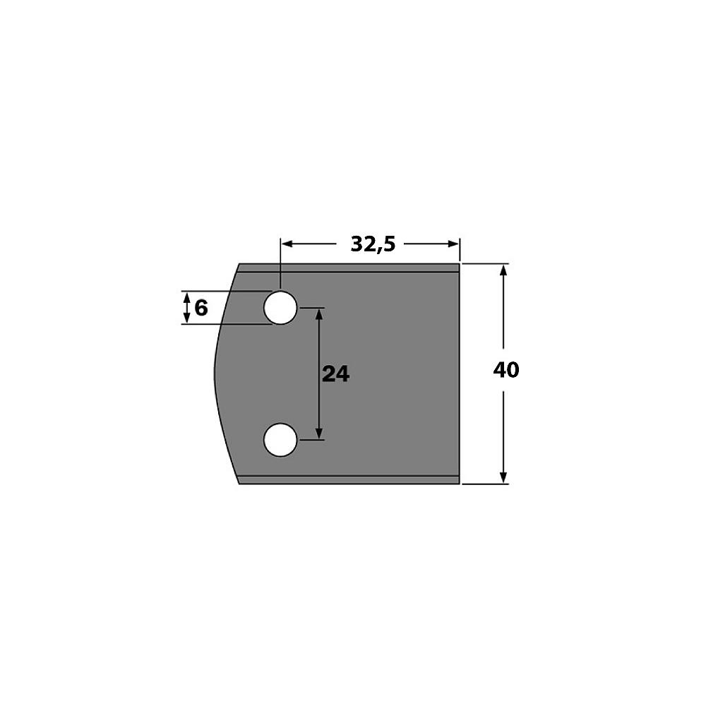 IGM Blanket obmedzovačov - LB32,5-40x16x4mm SP 2ks F027-193