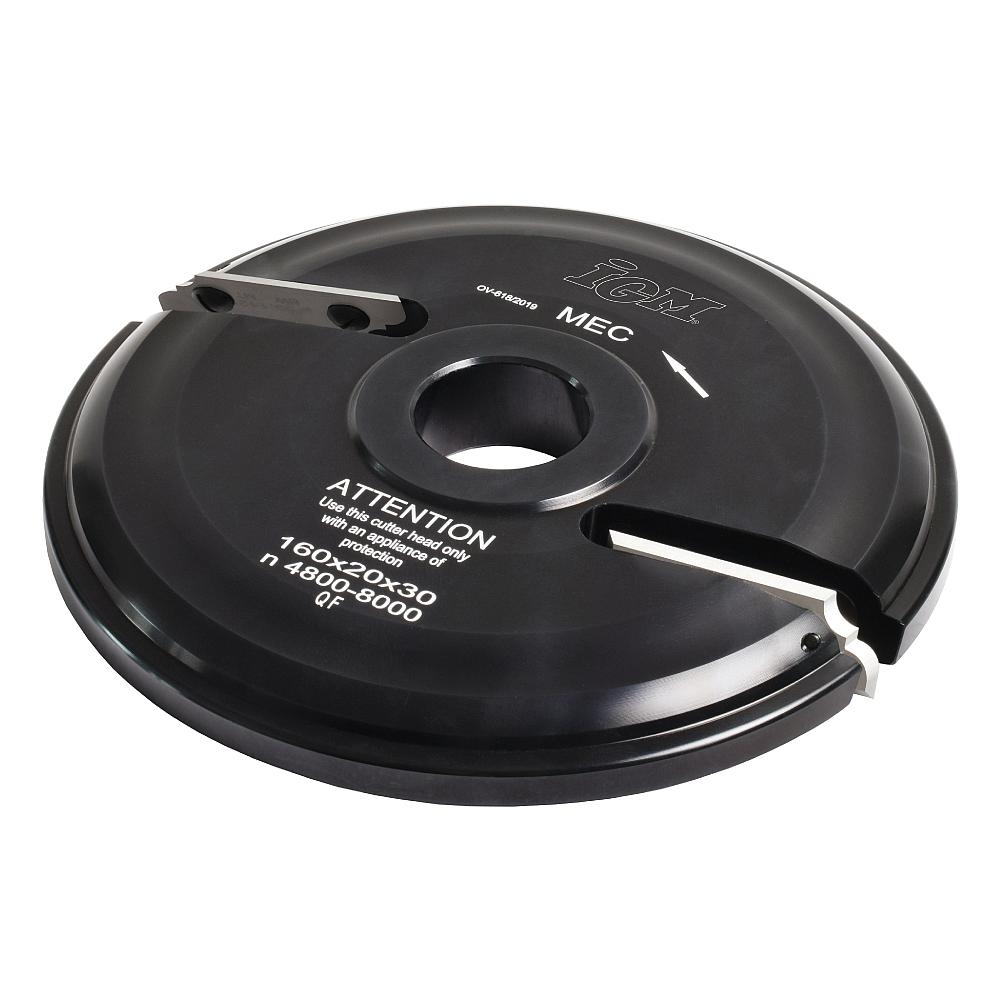 IGM F631 Výplňová fréza MEC - Profil A, D160x20 d30mm Z2 spodné ALU F631-16130