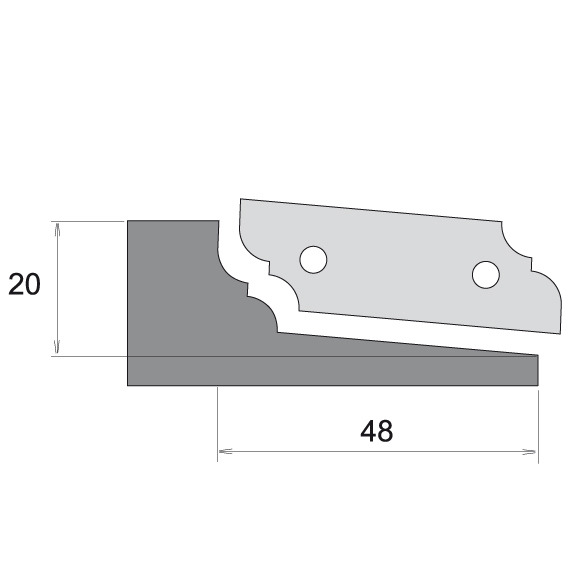 IGM Profilový nôž pre F631 - typ A, horné branie F631-90100