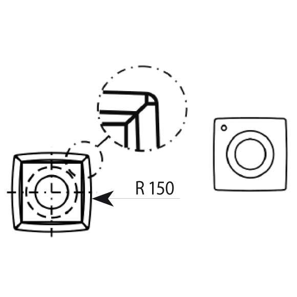 IGM N013 Žiletka tvrdokovová Z4 zaoblená - 14x14x2 R150 d6,5 R2=0,2mm Drevo+ N013-14132