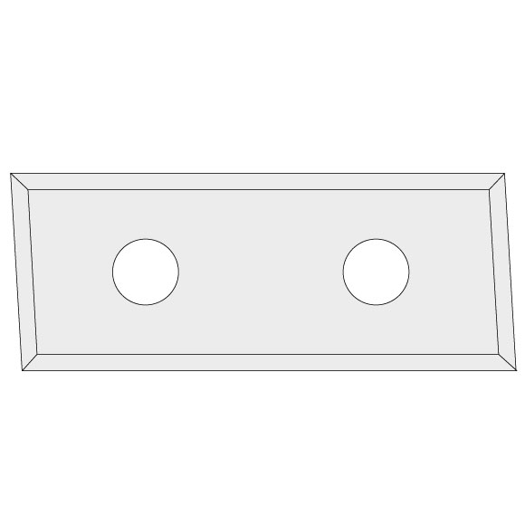 IGM N017 Žiletka tvrdokovová Z4 skosená 3° - 48,3x12x1,5 LaminoMDF N017-49515